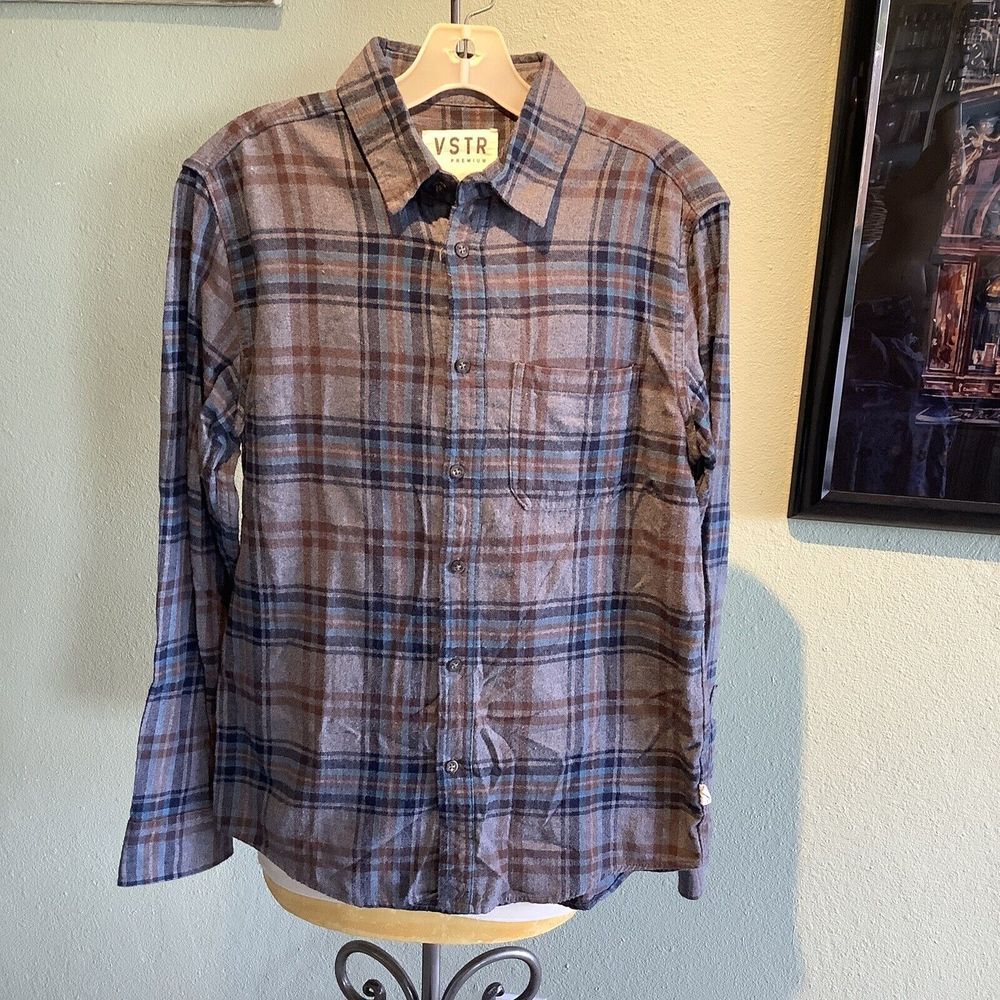 VSTR Premium Men's Flannel Long Sleeved Shirt Size M